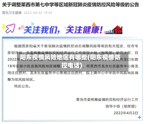 阳东疫情风险地区有哪些(阳东疫情防控电话)-第2张图片
