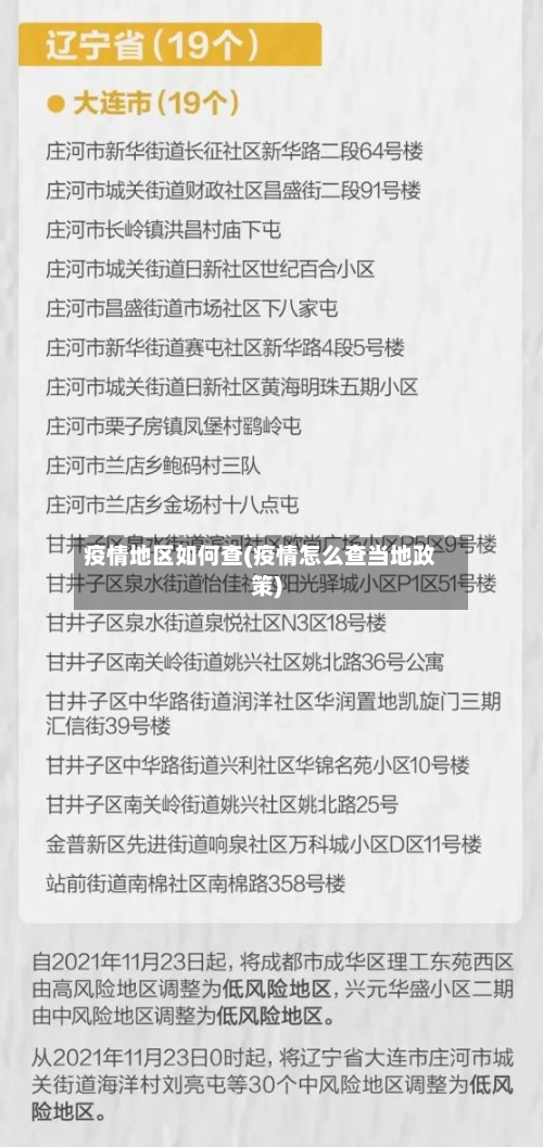 疫情地区如何查(疫情怎么查当地政策)
