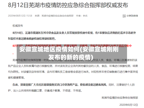 安徽宣城地区疫情如何(安徽宣城刚刚发布的新的疫情)