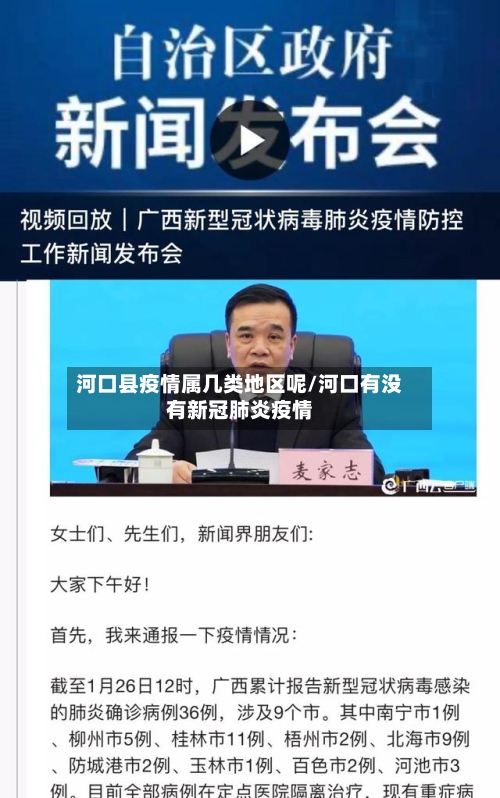 河口县疫情属几类地区呢/河口有没有新冠肺炎疫情-第2张图片