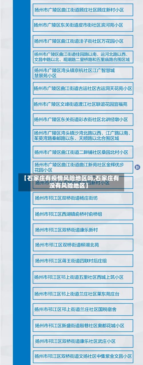 【石家庄有疫情风险地区吗,石家庄有没有风险地区】-第2张图片