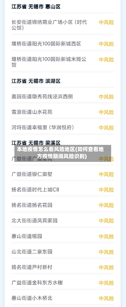 本地疫情怎么看风险地区(如何查看地方疫情期间风险识别)-第3张图片