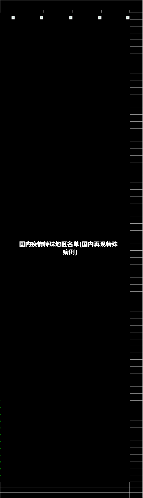国内疫情特殊地区名单(国内再现特殊病例)