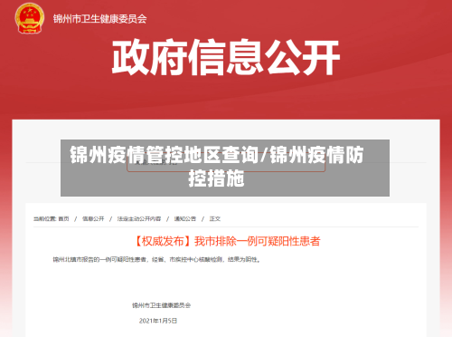 锦州疫情管控地区查询/锦州疫情防控措施