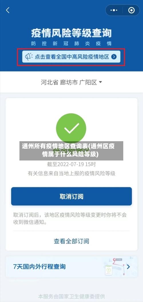 通州所有疫情地区查询表(通州区疫情属于什么风险等级)-第3张图片