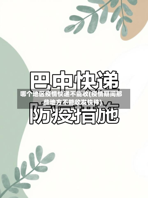 哪个地区疫情快递不能收(疫情期间那些地方不能收发快件)