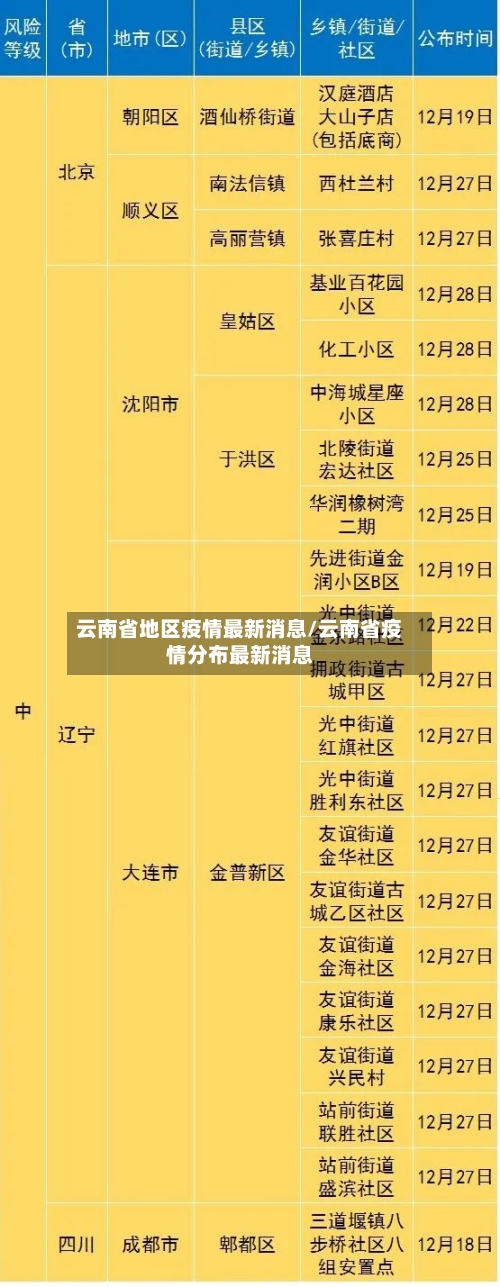 云南省地区疫情最新消息/云南省疫情分布最新消息-第3张图片