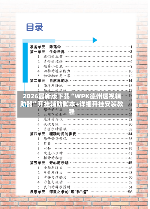 2026最新版下载“WPK德州透视辅助器	”开挂辅助脚本+详细开挂安装教程-第2张图片