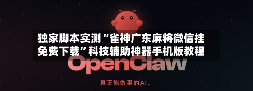 独家脚本实测“雀神广东麻将微信挂免费下载”科技辅助神器手机版教程-第3张图片