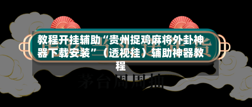 教程开挂辅助“贵州捉鸡麻将外卦神器下载安装	”（透视挂）辅助神器教程-第2张图片