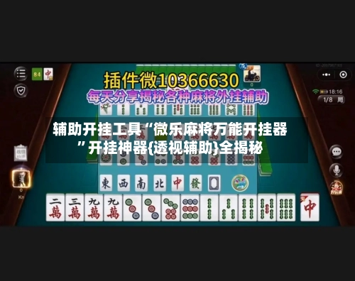 辅助开挂工具“微乐麻将万能开挂器”开挂神器{透视辅助}全揭秘-第2张图片