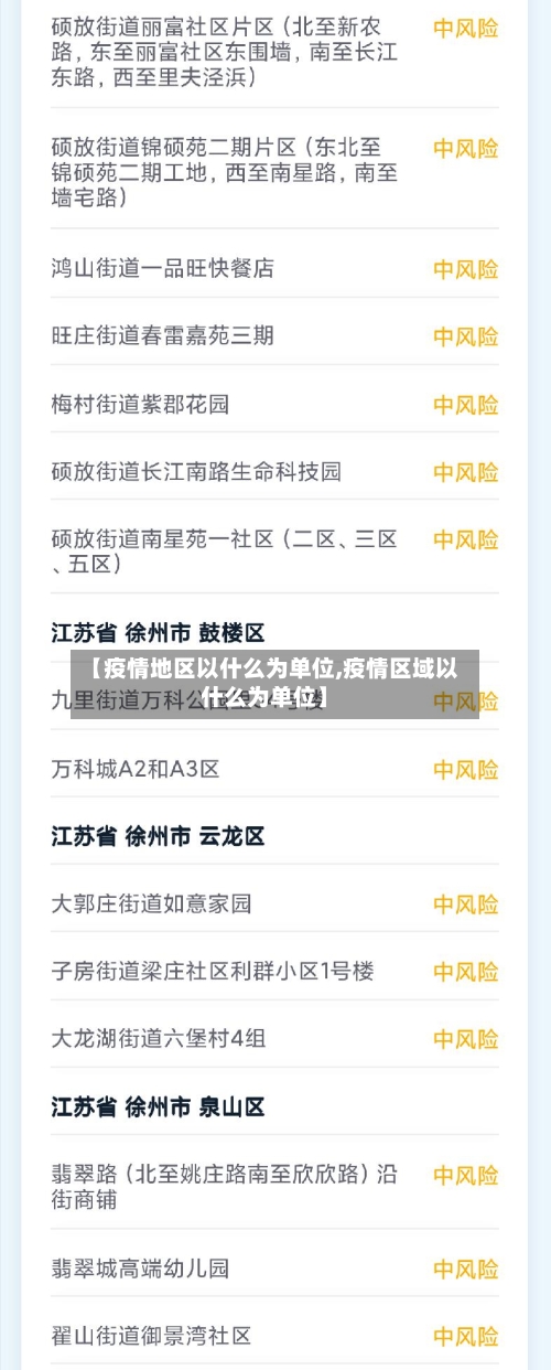 【疫情地区以什么为单位,疫情区域以什么为单位】-第3张图片