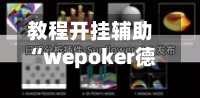 教程开挂辅助“wepoker德州 一键透视购买”开挂(透视)辅助教程-第2张图片