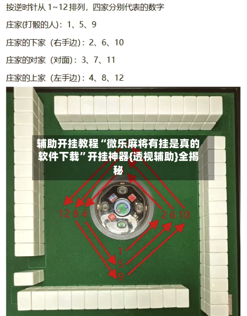 辅助开挂教程“微乐麻将有挂是真的软件下载”开挂神器{透视辅助}全揭秘-第3张图片