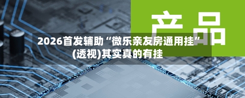 2026首发辅助“微乐亲友房通用挂	”(透视)其实真的有挂-第2张图片