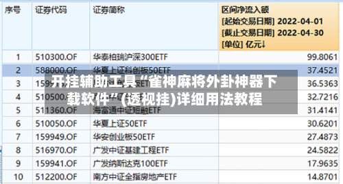 开挂辅助工具“雀神麻将外卦神器下载软件”(透视挂)详细用法教程-第3张图片
