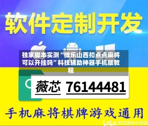 独家脚本实测“微乐山西扣点点麻将可以开挂吗	”科技辅助神器手机版教程-第2张图片