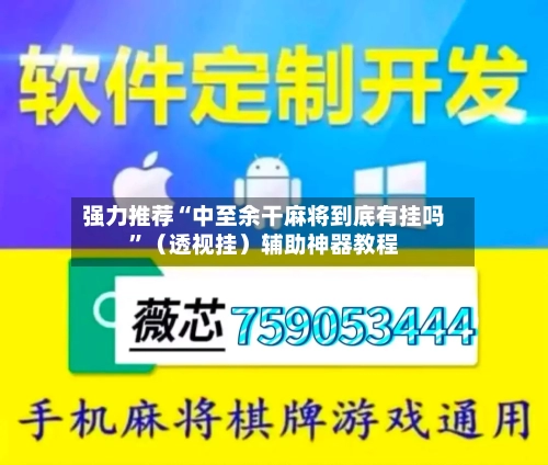 强力推荐“中至余干麻将到底有挂吗”（透视挂）辅助神器教程-第3张图片