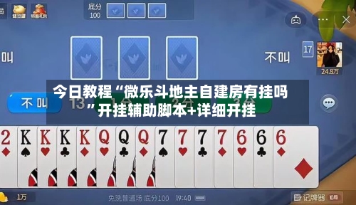 今日教程“微乐斗地主自建房有挂吗”开挂辅助脚本+详细开挂-第2张图片
