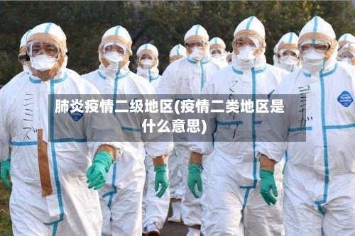 肺炎疫情二级地区(疫情二类地区是什么意思)