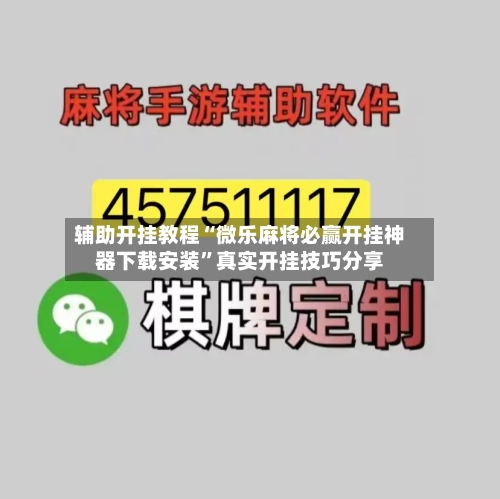 辅助开挂教程“微乐麻将必赢开挂神器下载安装”真实开挂技巧分享-第2张图片