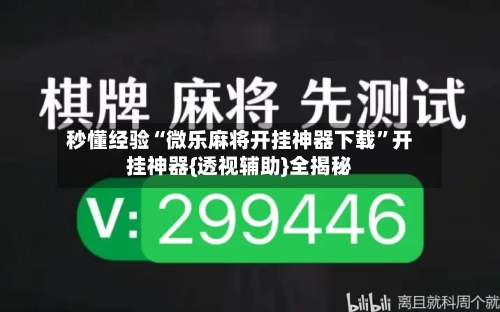 秒懂经验“微乐麻将开挂神器下载	”开挂神器{透视辅助}全揭秘-第3张图片