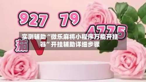 实测辅助“微乐麻将小程序万能开挂器”开挂辅助详细步骤-第3张图片