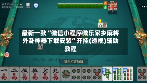 最新一款“微信小程序微乐家乡麻将外卦神器下载安装”开挂(透视)辅助教程-第3张图片