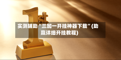 实测辅助“三加一开挂神器下载”(助赢详细开挂教程)-第3张图片