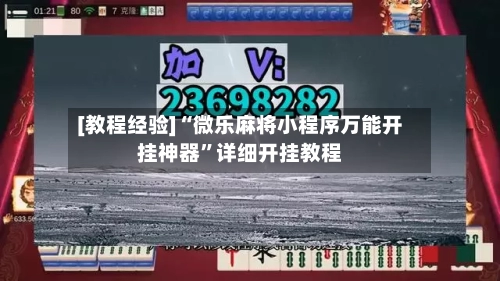 [教程经验]“微乐麻将小程序万能开挂神器”详细开挂教程-第2张图片