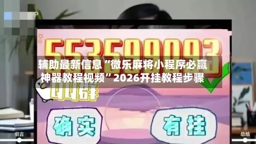 辅助最新信息“微乐麻将小程序必赢神器教程视频”2026开挂教程步骤-第3张图片