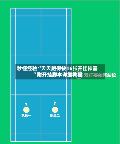 秒懂经验“天天跑得快16张开挂神器”附开挂脚本详细教程-第2张图片