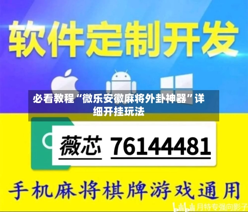 必看教程“微乐安徽麻将外卦神器”详细开挂玩法-第3张图片