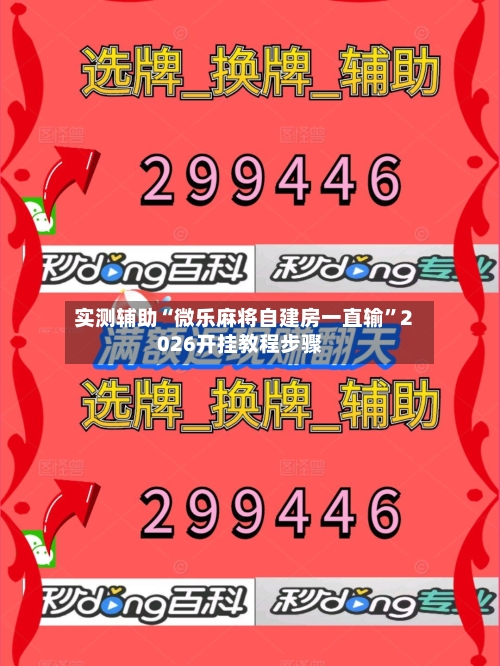实测辅助“微乐麻将自建房一直输”2026开挂教程步骤-第3张图片
