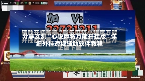 分享实测“心悦麻将万能开挂版	”详细外挂透视辅助软件教程-第2张图片