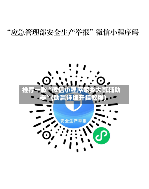 推荐一款“微信小程序家乡大贰辅助器”(助赢详细开挂教程)-第2张图片