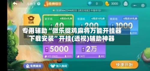 专用辅助“微乐捉鸡麻将万能开挂器下载安装”开挂(透视)辅助神器-第2张图片