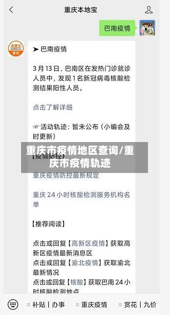 重庆市疫情地区查询/重庆市疫情轨迹-第3张图片