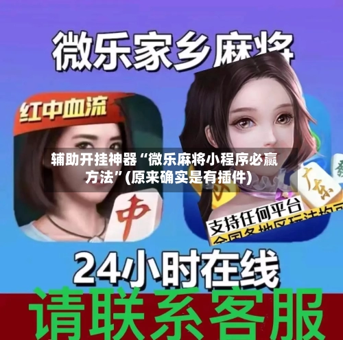 辅助开挂神器“微乐麻将小程序必赢方法	”(原来确实是有插件)-第2张图片