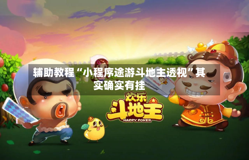 辅助教程“小程序途游斗地主透视	”其实确实有挂-第3张图片