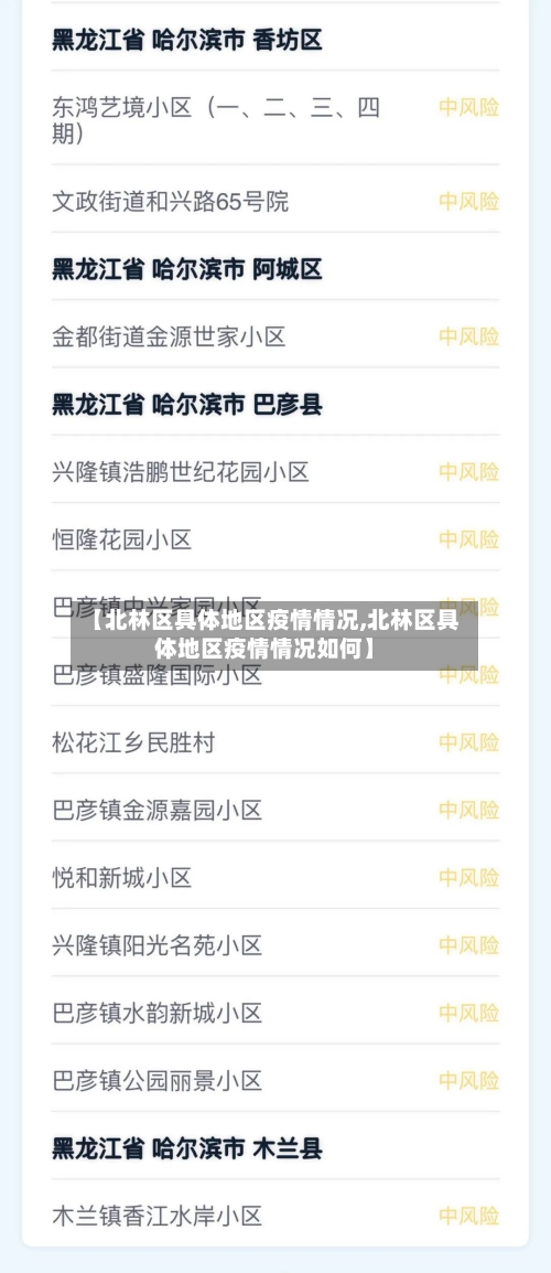 【北林区具体地区疫情情况,北林区具体地区疫情情况如何】-第2张图片