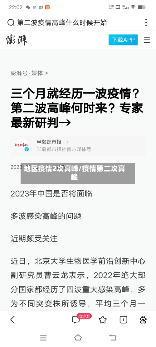地区疫情2次高峰/疫情第二次高峰-第3张图片