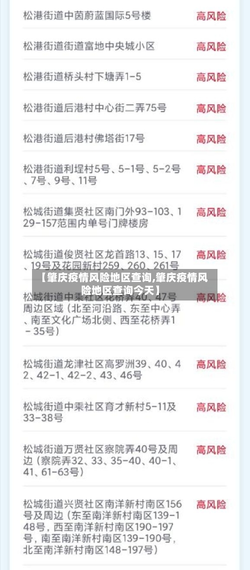 【肇庆疫情风险地区查询,肇庆疫情风险地区查询今天】-第3张图片