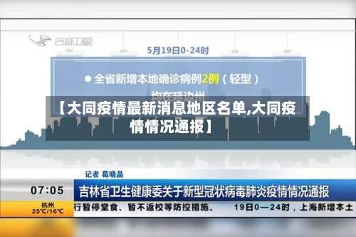 【大同疫情最新消息地区名单,大同疫情情况通报】