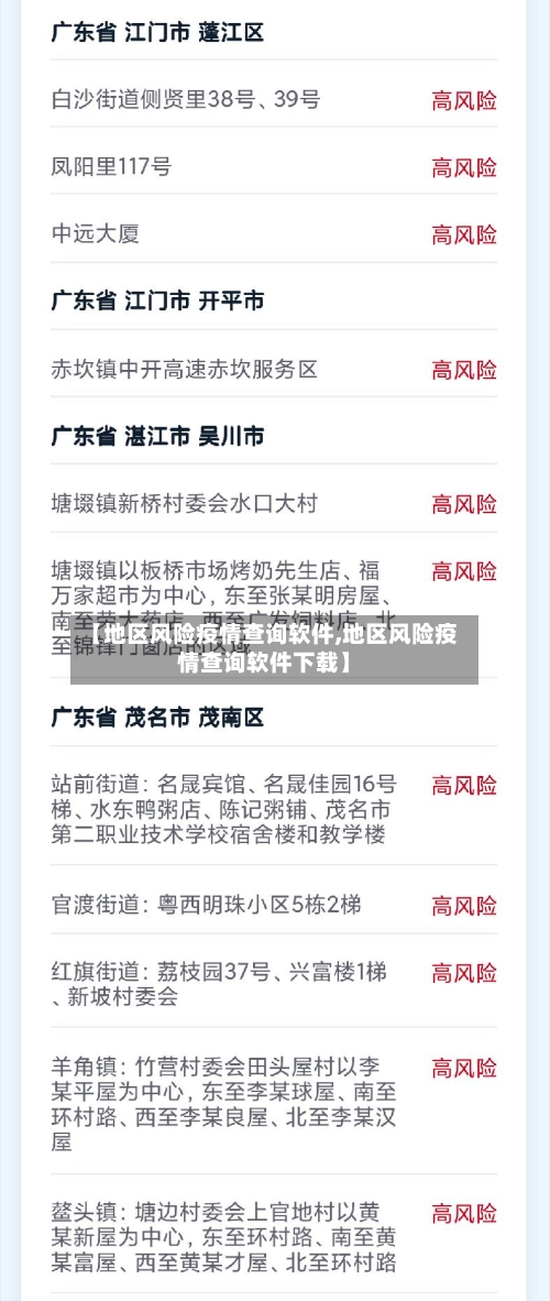 【地区风险疫情查询软件,地区风险疫情查询软件下载】-第3张图片
